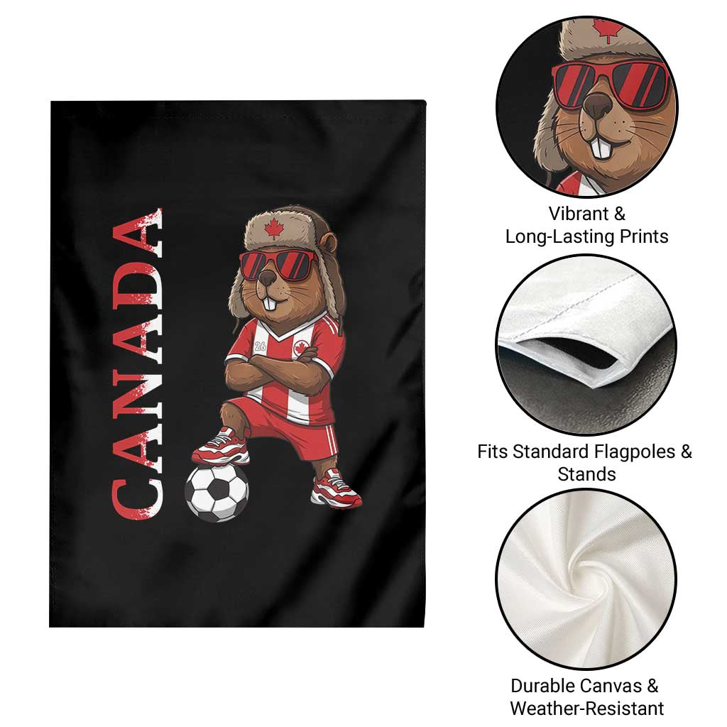 Proud Canada Soccer Beaver Garden Flag Funny Football Fan Gift TS12 Print Your Wear