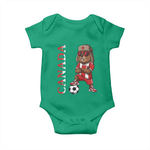Proud Canada Soccer Beaver Baby Onesie Funny Football Fan Gift TS12 Irish Green Print Your Wear