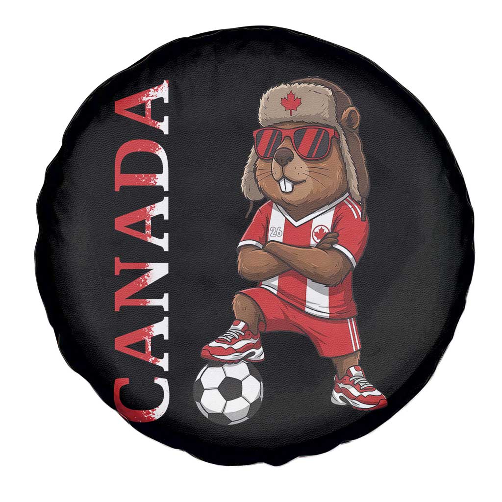 Proud Canada Soccer Beaver Spare Tire Cover Funny Football Fan Gift TS12 Print Your Wear