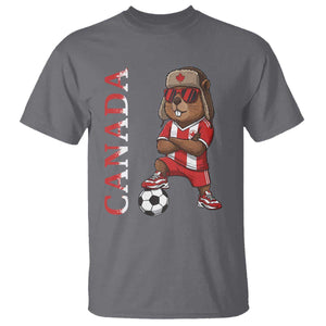 Proud Canada Soccer Beaver T Shirt Funny Football Fan Gift TS12 Charcoal Print Your Wear