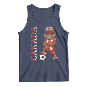 Proud Canada Soccer Beaver Tank Top Funny Football Fan Gift TS12 Navy Print Your Wear
