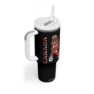 Proud Canada Soccer Beaver Tumbler With Handle Funny Football Fan Gift TS12 Print Your Wear