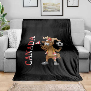 Proud Canada Soccer Moose Throw Blanket Canadian Football Fan TS12 Print Your Wear