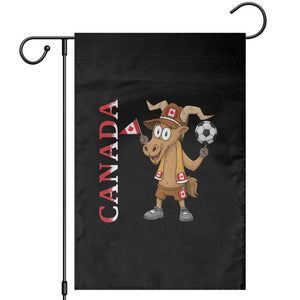 Proud Canada Soccer Moose Garden Flag Canadian Football Fan TS12 Black Print Your Wear