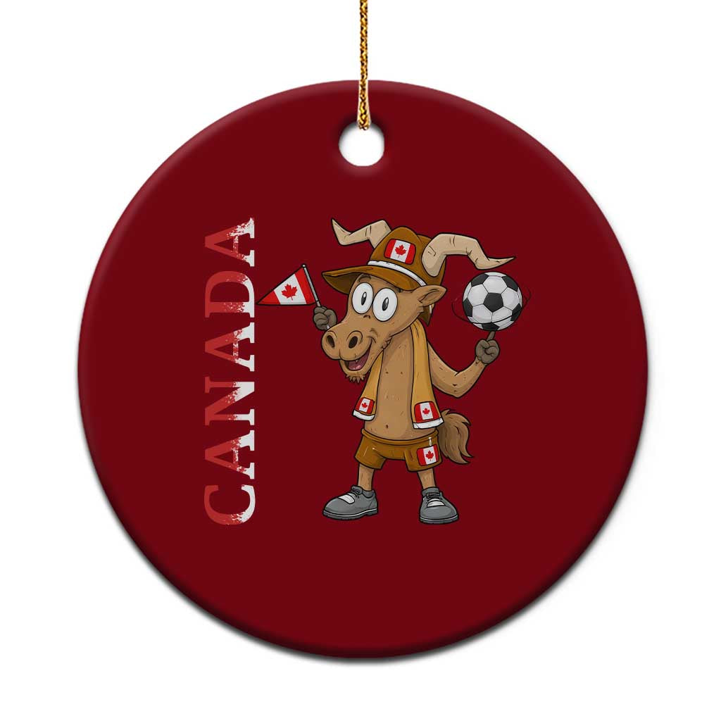 Proud Canada Soccer Moose Ceramic Ornament Canadian Football Fan TS12 1pc Red Print Your Wear