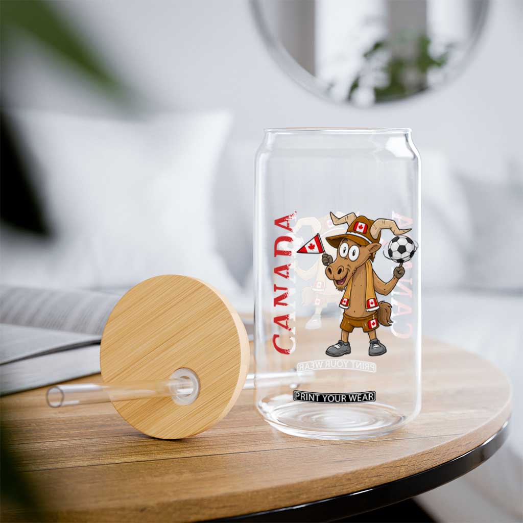 Proud Canada Soccer Moose Glass Can Canadian Football Fan TS12 Print Your Wear