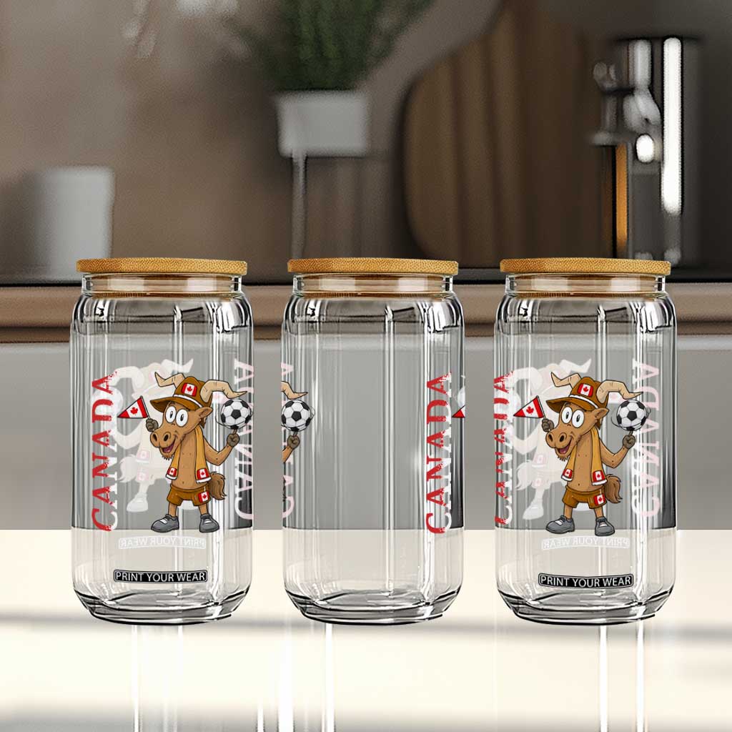 Proud Canada Soccer Moose Glass Can Canadian Football Fan TS12 Print Your Wear