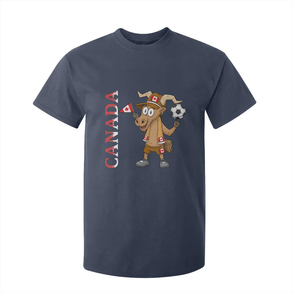 Proud Canada Soccer Moose T Shirt For Kid Canadian Football Fan TS12 Navy Print Your Wear