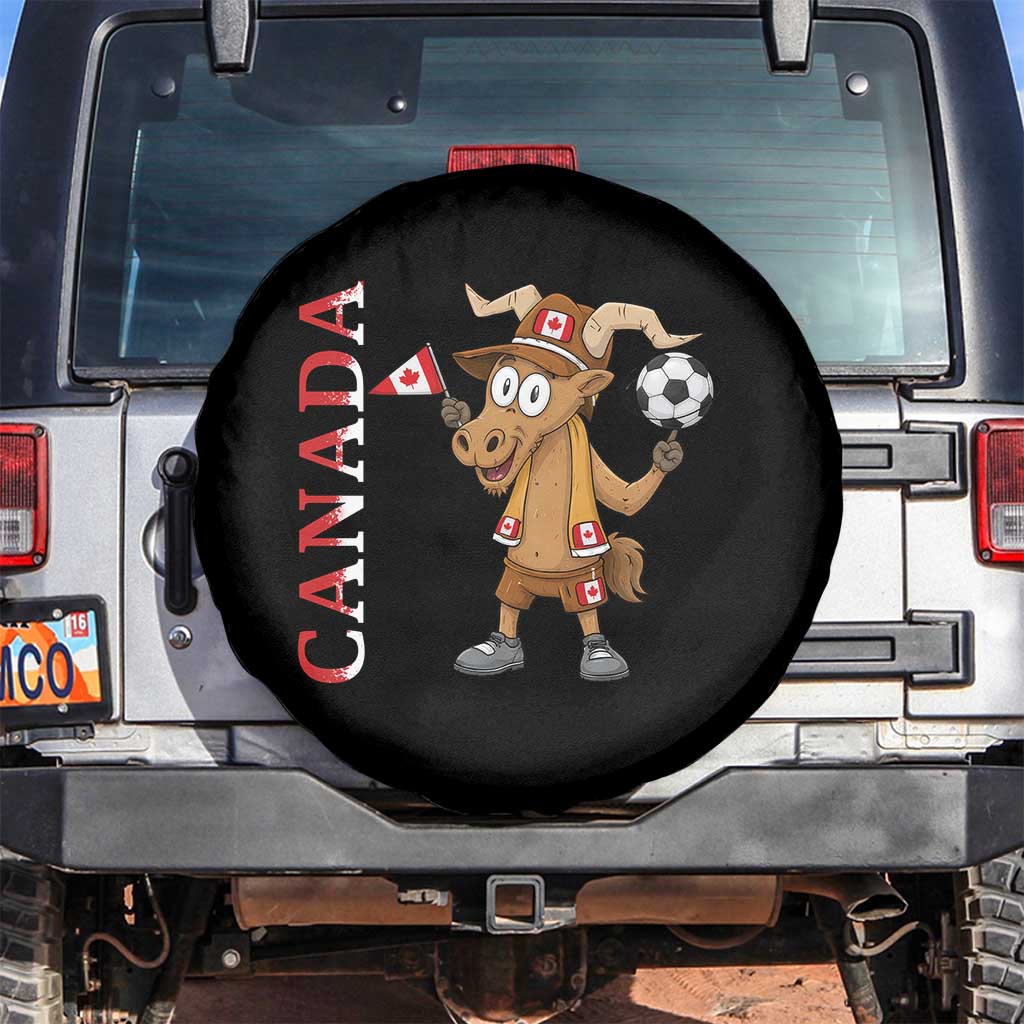Proud Canada Soccer Moose Spare Tire Cover Canadian Football Fan TS12 No hole Black Print Your Wear