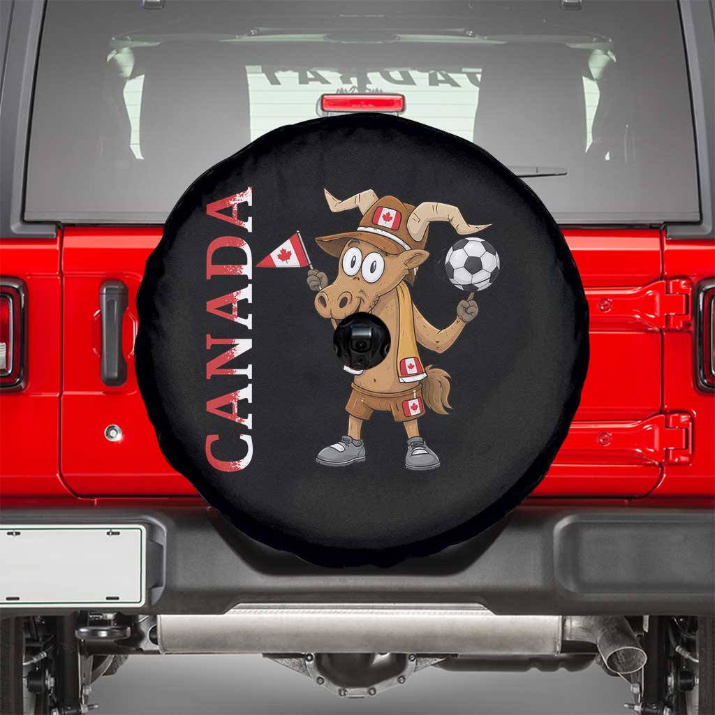 Proud Canada Soccer Moose Spare Tire Cover Canadian Football Fan TS12 Black Print Your Wear