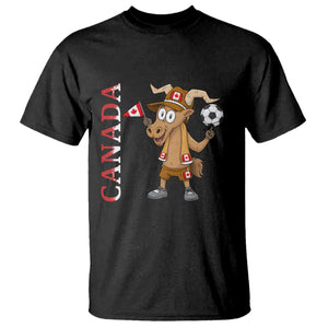 Proud Canada Soccer Moose T Shirt Canadian Football Fan TS12 Black Print Your Wear