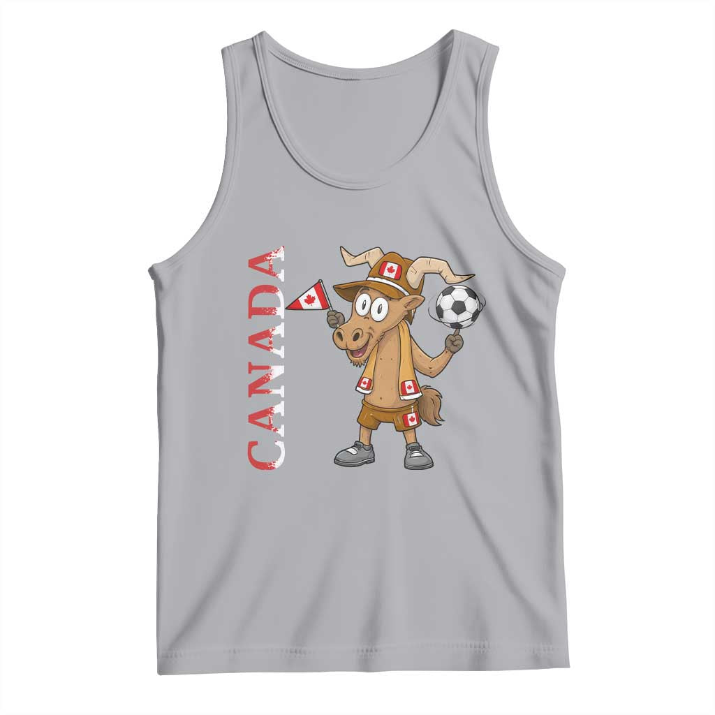 Proud Canada Soccer Moose Tank Top Canadian Football Fan TS12 Athletic Heather Print Your Wear