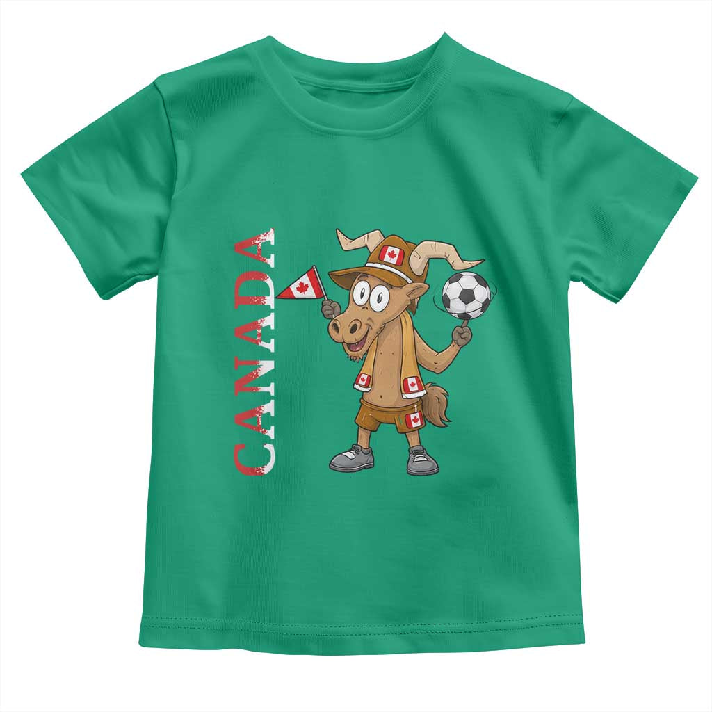 Proud Canada Soccer Moose Toddler T Shirt Canadian Football Fan TS12 Irish Green Print Your Wear