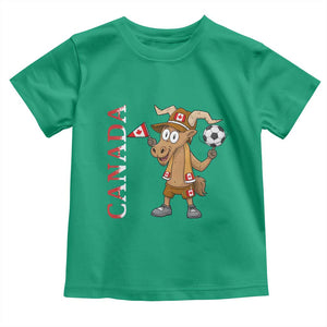 Proud Canada Soccer Moose Toddler T Shirt Canadian Football Fan TS12 Irish Green Print Your Wear