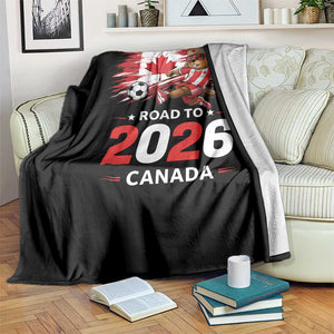 Proud Canada Soccer Beaver Throw Blanket Road To 2026 TS12 Print Your Wear