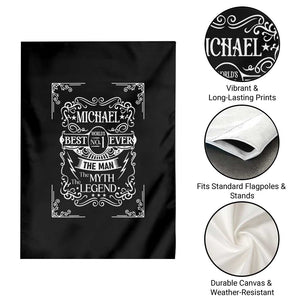 Michael The Man The Myth The Legend Garden Flag Vintage Gift For Michael Name TS12 Print Your Wear