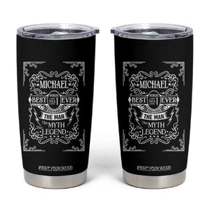 Michael The Man The Myth The Legend Tumbler Cup Vintage Gift For Michael Name TS12 Black Print Your Wear