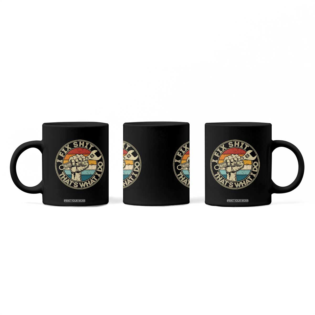 Auto Mechanic Dad Gift Coffee Mug Vintage I Fix Shit Thats What I Do TS12 Print Your Wear
