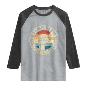 Auto Mechanic Dad Gift Raglan Shirt Vintage I Fix Shit Thats What I Do TS12 Heather Gray Heather Charcoal Print Your Wear