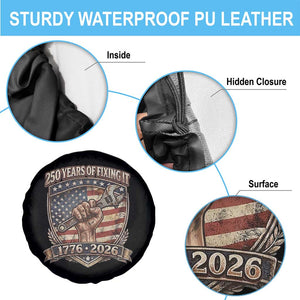 250 Years Of Fixing It Spare Tire Cover America 250th Anniversary Mechanic TS12 Print Your Wear
