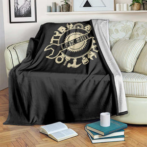 Funny Handyman Father's Day Gift Throw Blanket I Fix Shit TS12 Print Your Wear
