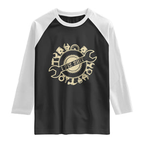 Funny Handyman Father's Day Gift Raglan Shirt I Fix Shit TS12 Black White Print Your Wear