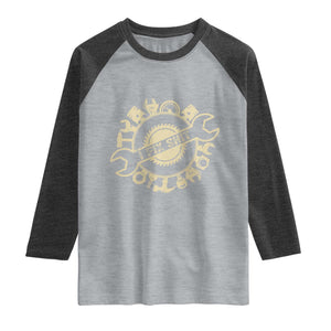 Funny Handyman Father's Day Gift Raglan Shirt I Fix Shit TS12 Heather Gray Heather Charcoal Print Your Wear