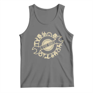 Funny Handyman Father's Day Gift Tank Top I Fix Shit TS12 Black Heather Print Your Wear