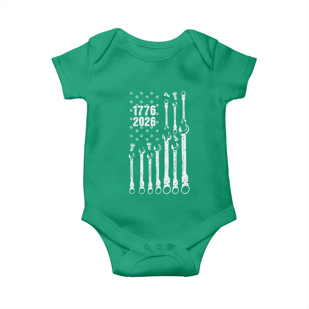 Patriotic Mechanic Gift Baby Onesie American Flag Automotive Lover TS12 Irish Green Print Your Wear
