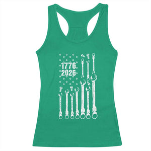 Patriotic Mechanic Gift Racerback Tank Top American Flag Automotive Lover TS12 Irish Green Print Your Wear