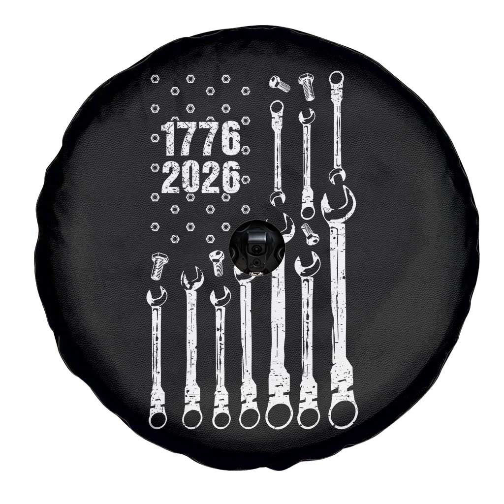 Patriotic Mechanic Gift Spare Tire Cover American Flag Automotive Lover TS12 Print Your Wear