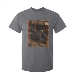Bigfoot Mechanic Meme T Shirt For Kid Funny Sasquatch Fixing Cars TS12 Charcoal Print Your Wear
