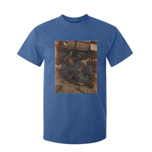 Bigfoot Mechanic Meme T Shirt For Kid Funny Sasquatch Fixing Cars TS12 Royal Blue Print Your Wear