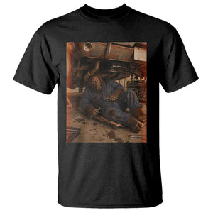 Bigfoot Mechanic Meme T Shirt Funny Sasquatch Fixing Cars TS12 Black Print Your Wear