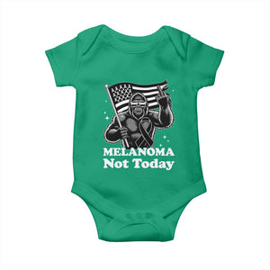 Bigfoot Black Ribbon Baby Onesie Not Today Melanoma Awareness Gift TS12 Irish Green Print Your Wear