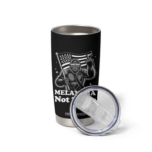 Bigfoot Black Ribbon Tumbler Cup Not Today Melanoma Awareness Gift TS12 Print Your Wear