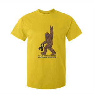 Funny Bigfoot Skin Cancer Support T Shirt For Kid In May We Wear Black TS12 Daisy Print Your Wear