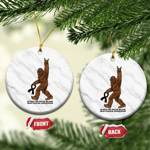Funny Bigfoot Skin Cancer Support Ceramic Ornament In May We Wear Black TS12 1pc White Marble Print Your Wear