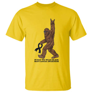 Funny Bigfoot Skin Cancer Support T Shirt In May We Wear Black TS12 Daisy Print Your Wear