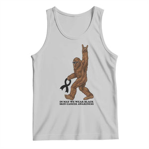 Funny Bigfoot Skin Cancer Support Tank Top In May We Wear Black TS12 Ash Print Your Wear