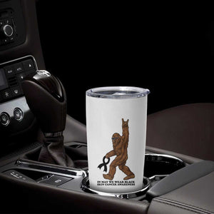 Funny Bigfoot Skin Cancer Support Tumbler Cup In May We Wear Black TS12 Print Your Wear