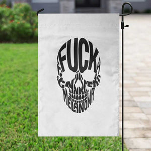 Fuck Melanoma Skull Typography Garden Flag Skin Cancer Warrior TS12 Print Your Wear