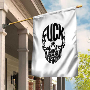 Fuck Melanoma Skull Typography Garden Flag Skin Cancer Warrior TS12 Print Your Wear