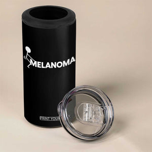 Fuck Melanoma Awareness 4 in 1 Can Cooler Tumbler Funny Stick Figure Warrior TS12 Print Your Wear