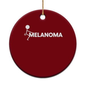 Fuck Melanoma Awareness Ceramic Ornament Funny Stick Figure Warrior TS12 1pc Red Print Your Wear