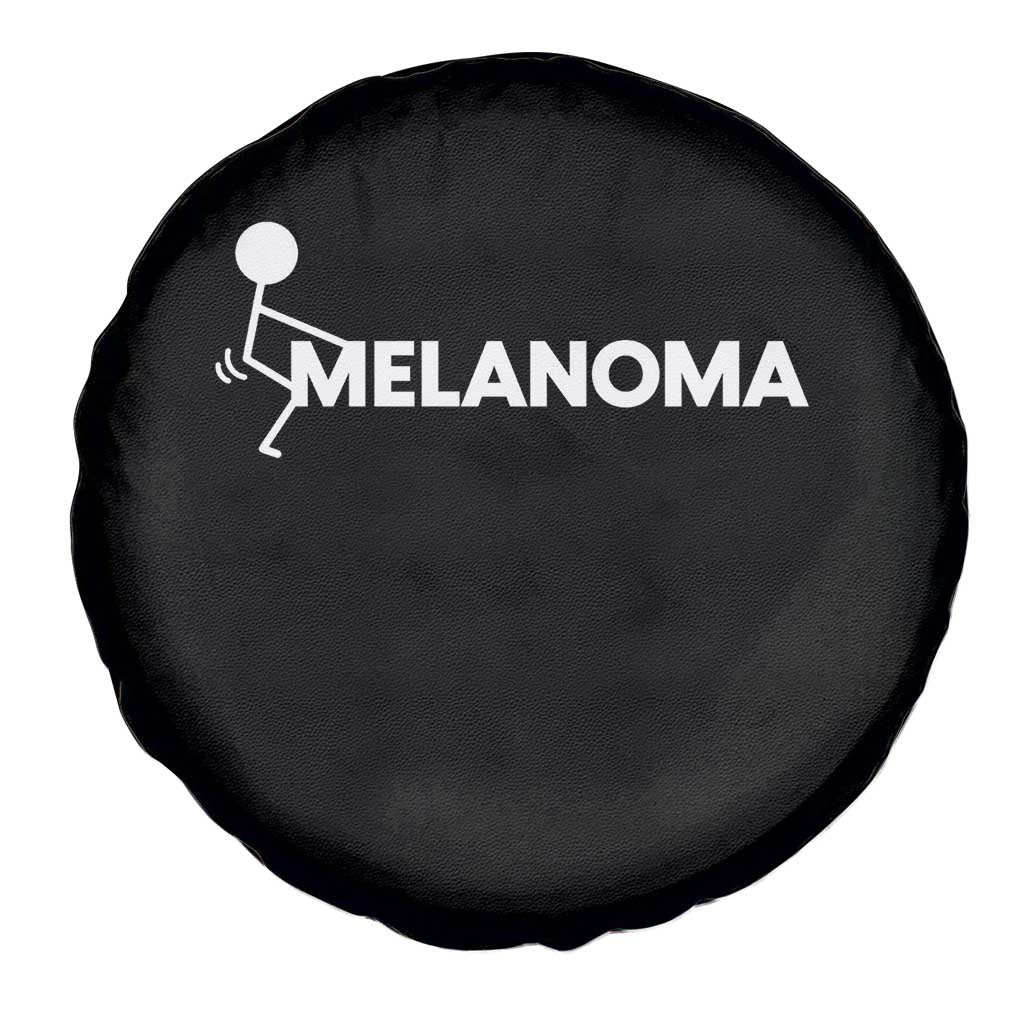 Fuck Melanoma Awareness Spare Tire Cover Funny Stick Figure Warrior TS12 Print Your Wear