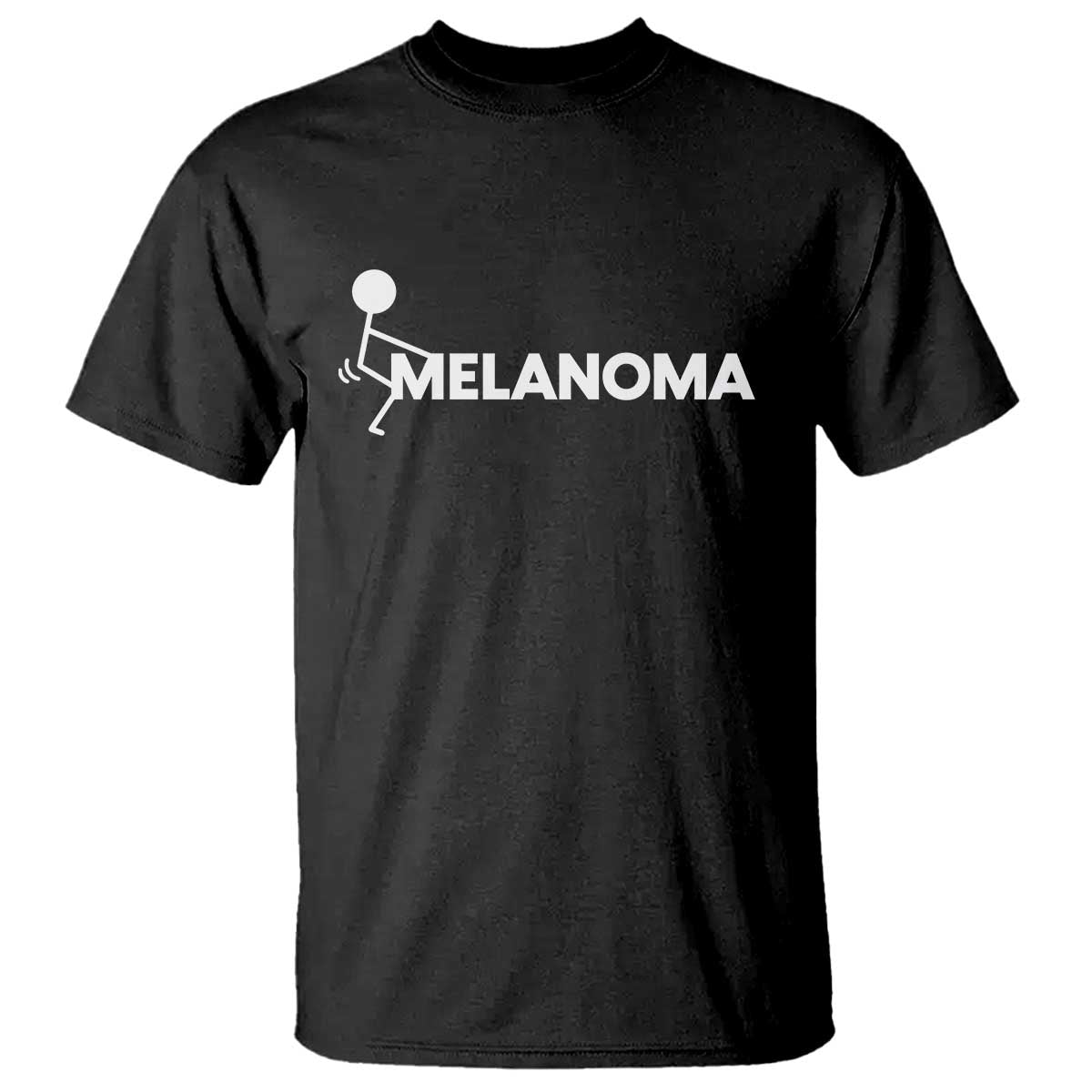 Fuck Melanoma Awareness T Shirt Funny Stick Figure Warrior TS12 Black Print Your Wear