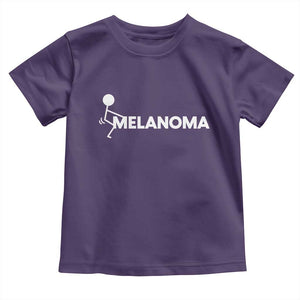 Fuck Melanoma Awareness Toddler T Shirt Funny Stick Figure Warrior TS12 Purple Print Your Wear