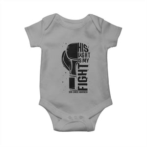 Skin Cancer Warrior Boxing Gift Baby Onesie His Fight My Fight TS12 Sport Gray Print Your Wear