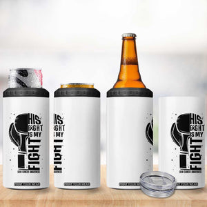 Skin Cancer Warrior Boxing Gift 4 in 1 Can Cooler Tumbler His Fight My Fight TS12 Print Your Wear